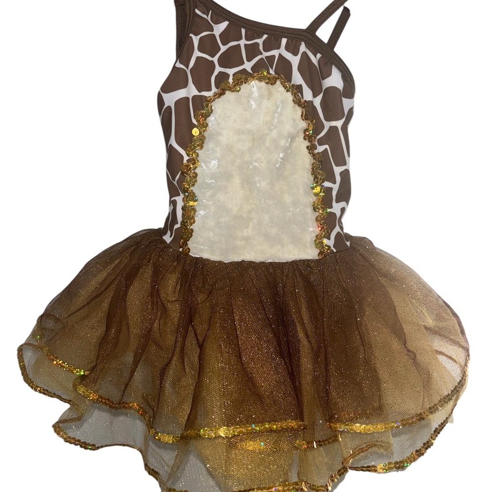Giraffe Print Kids Costume Dress